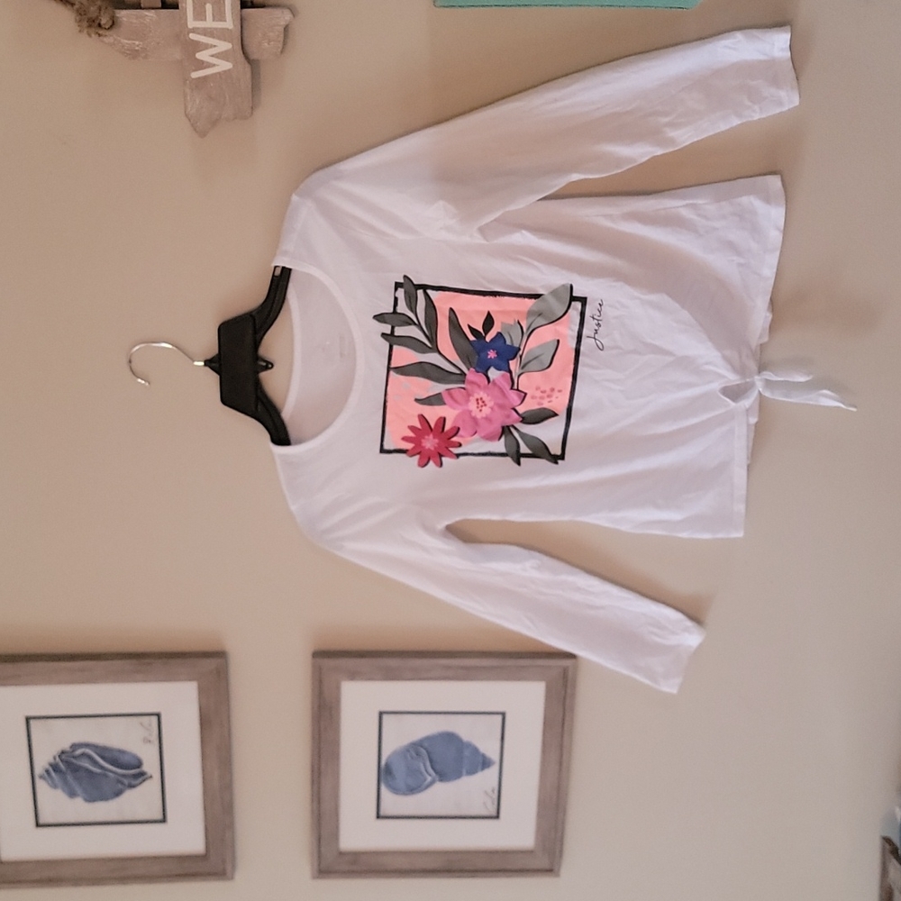 Justice floral shirt 12